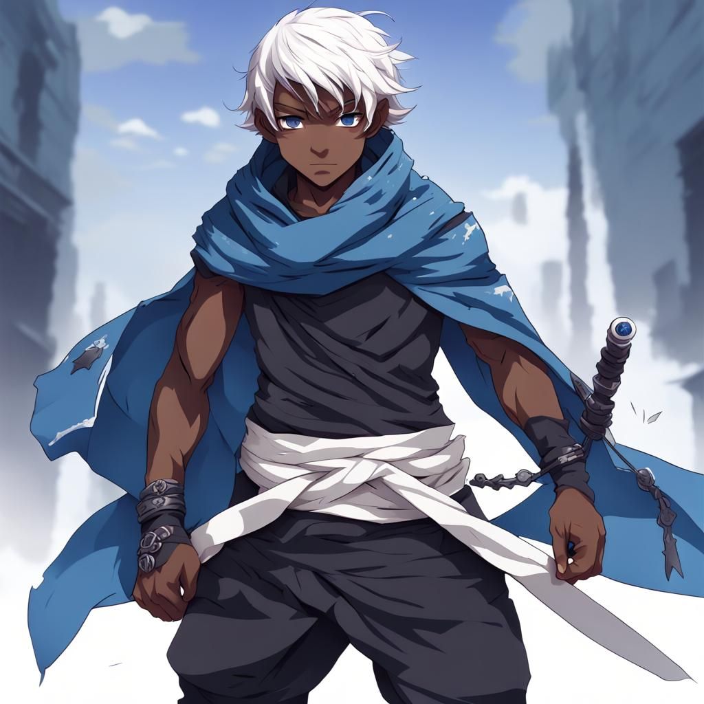 Halfling Ninja in Anime Style with Mask