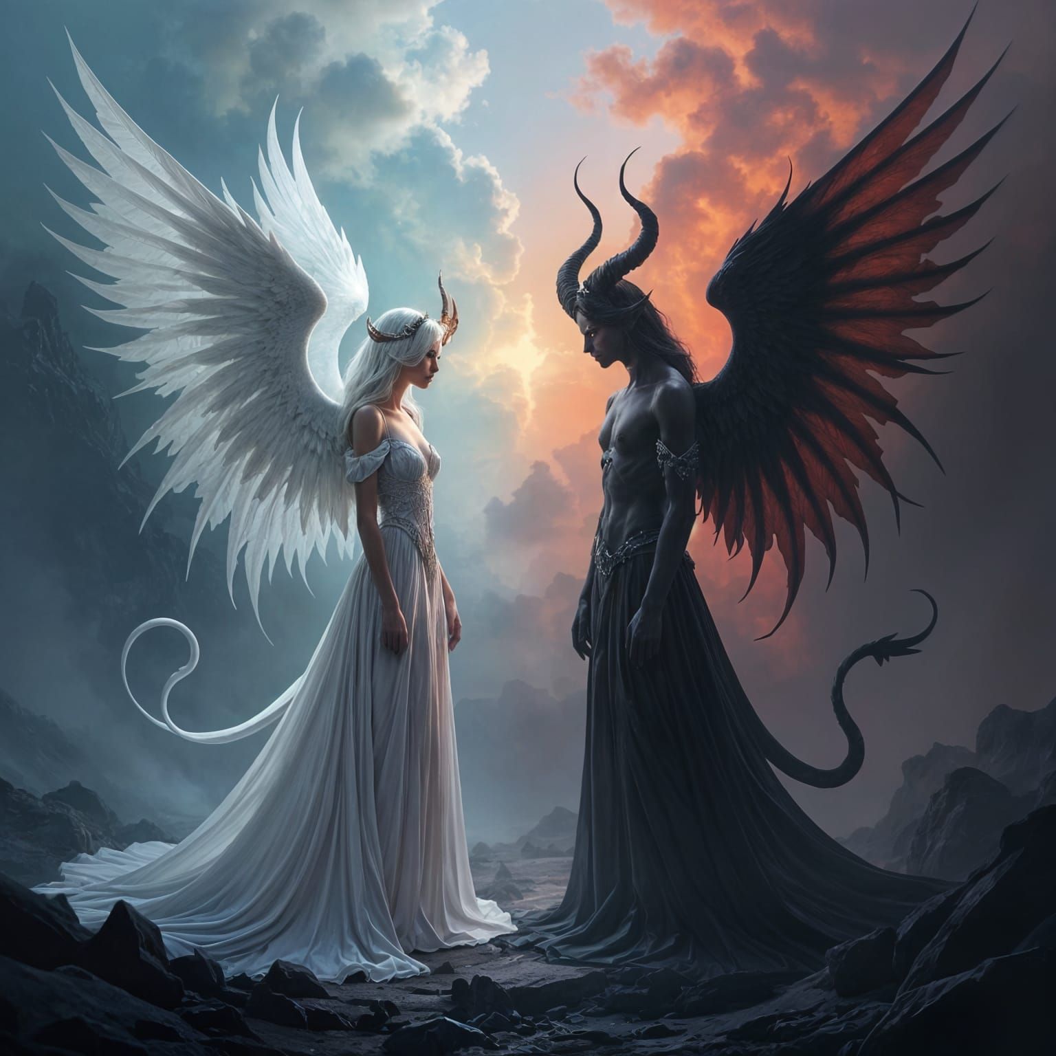 Angelic Baroque Harmony Between Chaos and Order