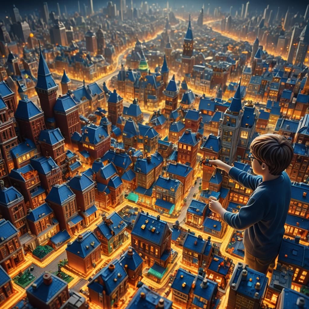 Boy Builds Lego City: Fantasy Concept Art