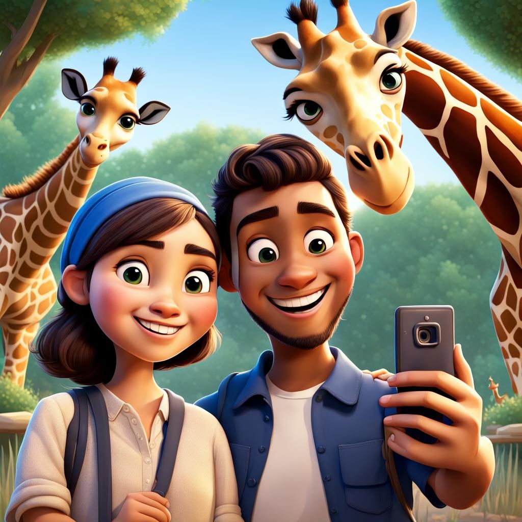 Zoo Selfie: Disney-Pixar Style 3D Animation