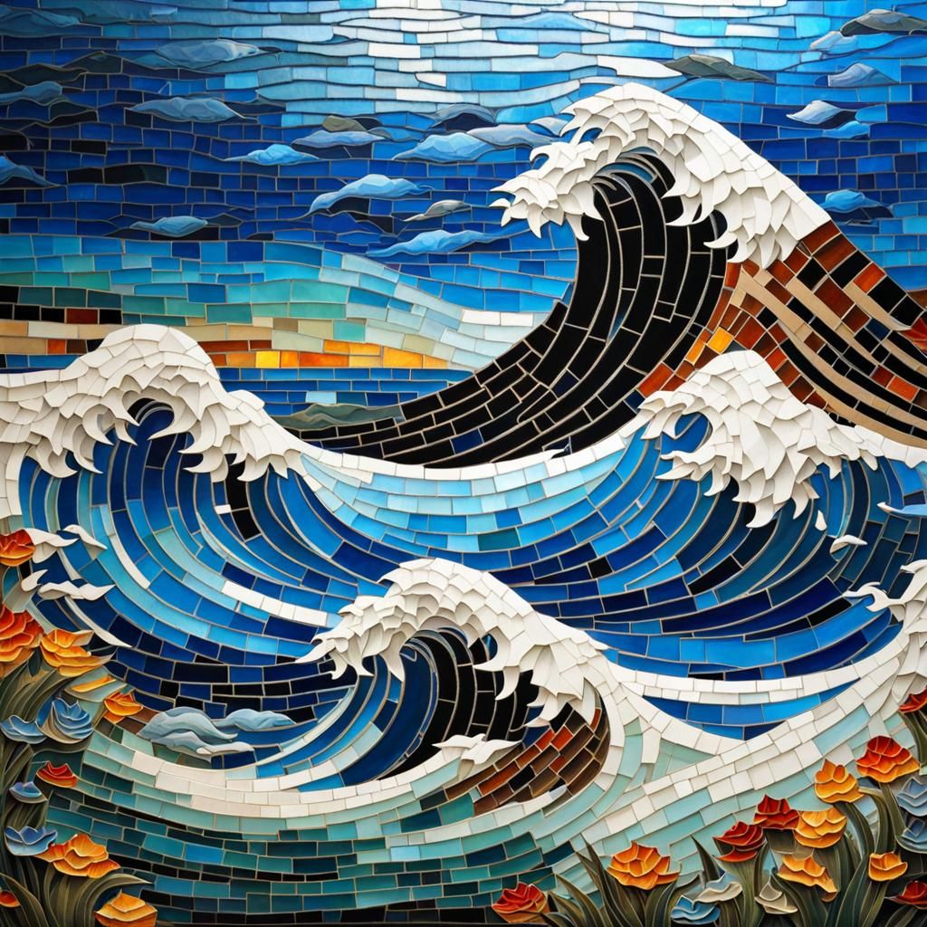 Japanese sea mosaic
