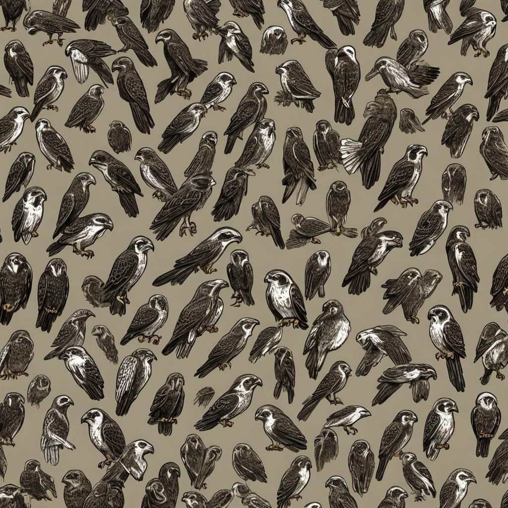 Sinister Falcons Artwork in Greg Rutkowski Style