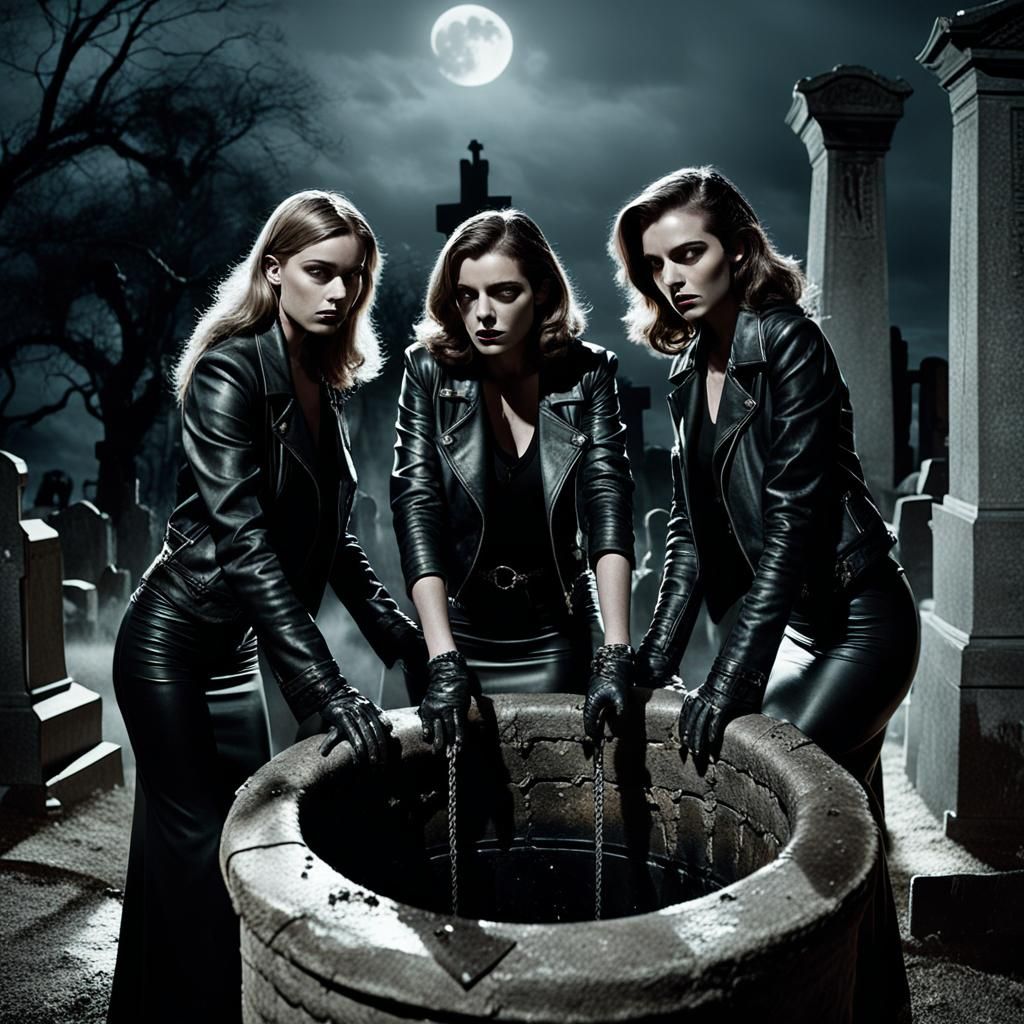 Film Noir: Sorority Girls in Graveyard