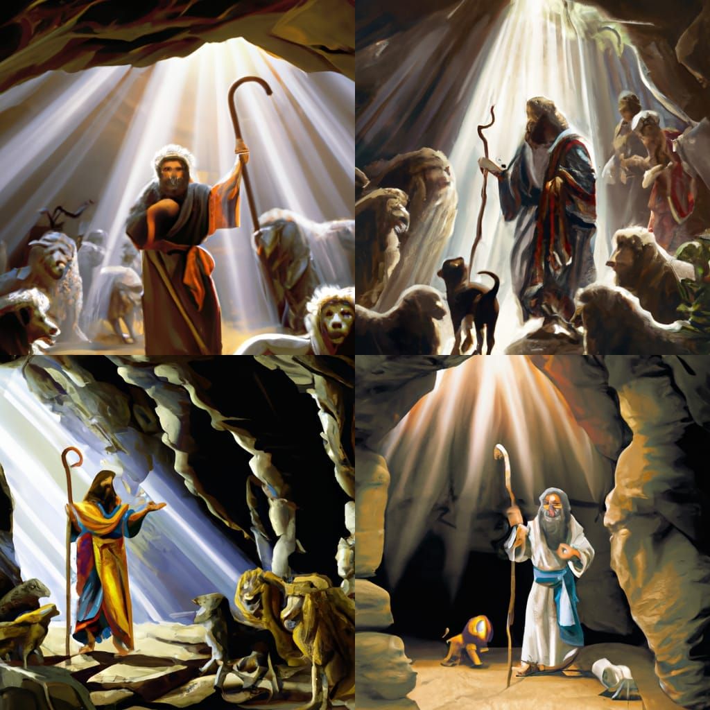 Daniel in the Lions' Den: Comic Book Art