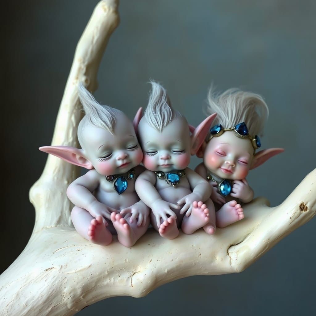 Luminancy transparency with elf and trolls and pygmi place i...