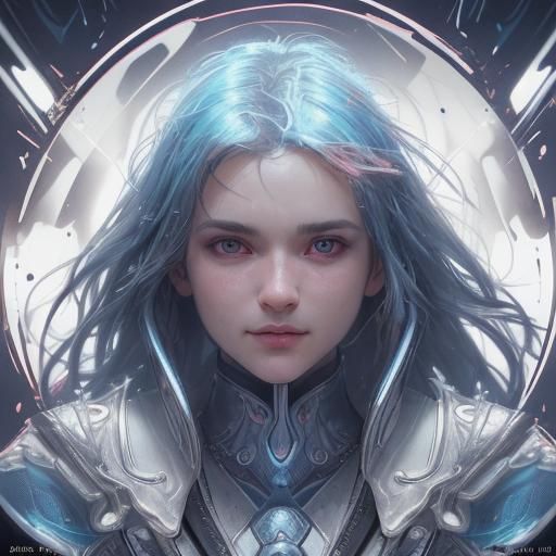 Detailed Portrait with Dynamic Lighting, Trending Art