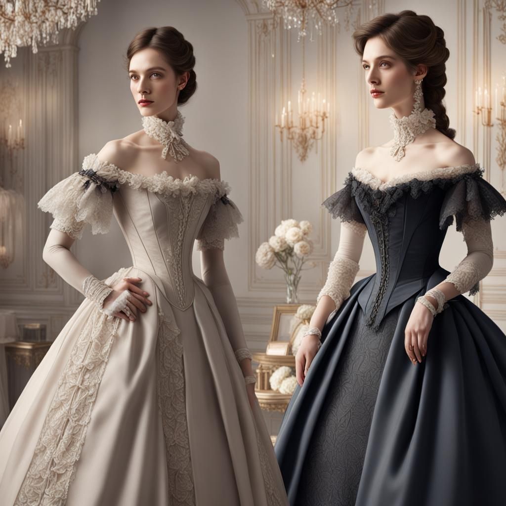 Transport the viewer to the elegance of the mid-19th century...