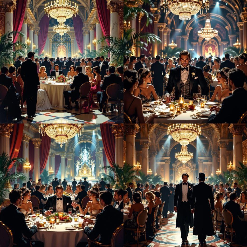 Lavish Party Turns Sour: An Uninvited Guest