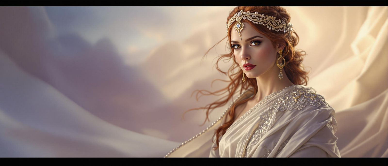 Regal Jedi Lady in Elegant Rococo Toga