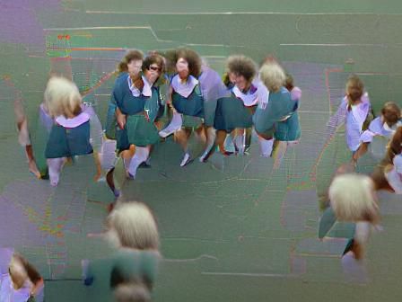 Schoolgirls in 70s Style, High Resolution
