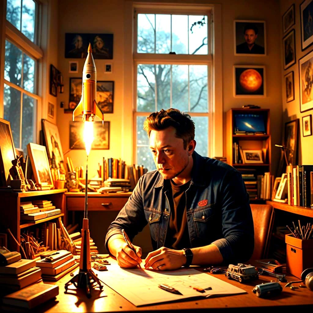 Young Inventor Designs Futuristic Rocket