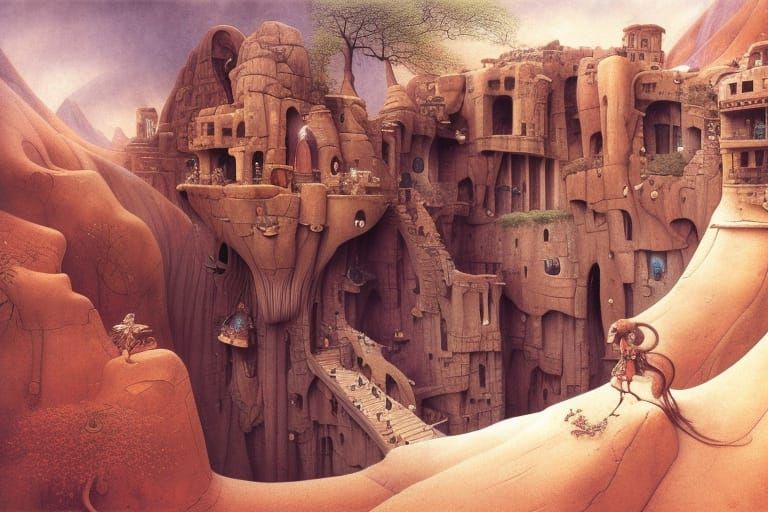 Epic Cliff Dwelling: Digital Matte Painting