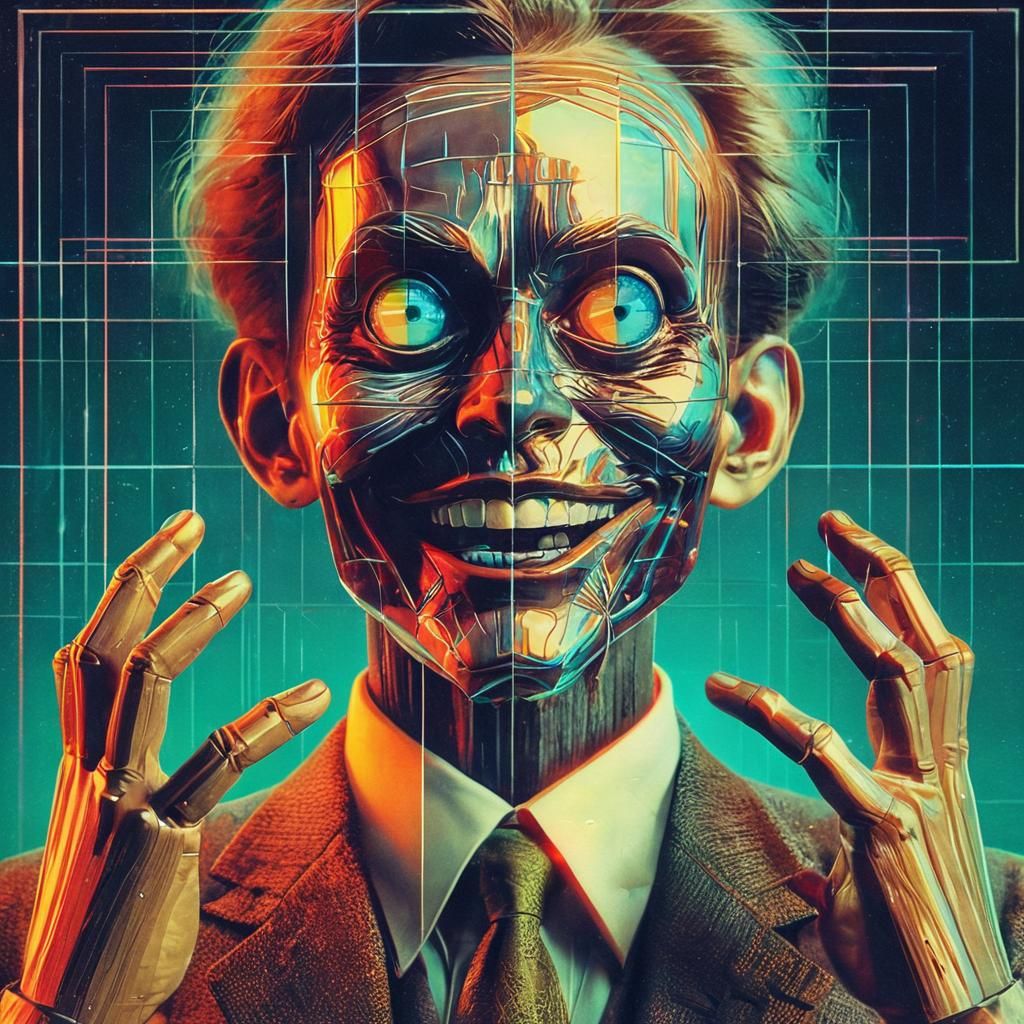 Cursed 1960s Hologram of a Creepy Ventriloquist