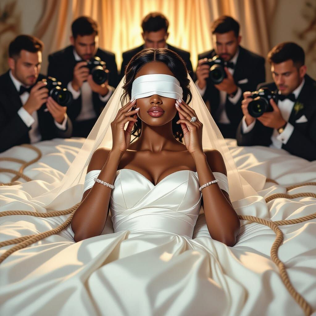 Ethereal Portrait of a Bride in Romantic Realism Style