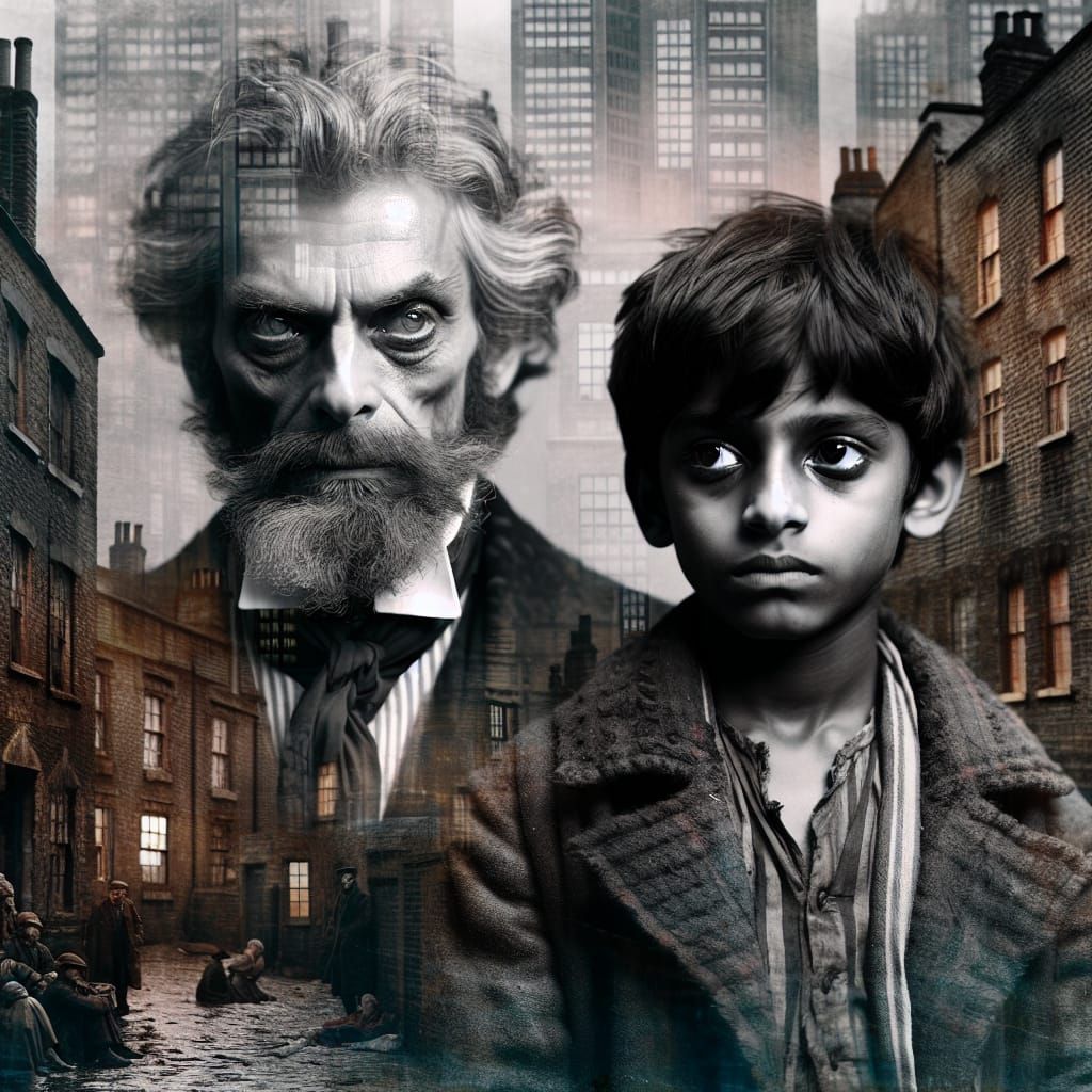 Victorian Era Street Urchin and Cunning Mentor in Double Exp...