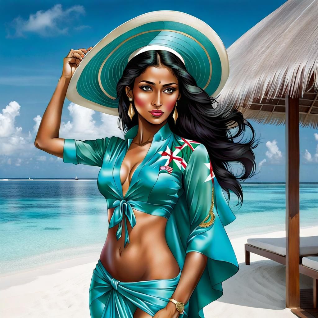 Maldives as a Woman