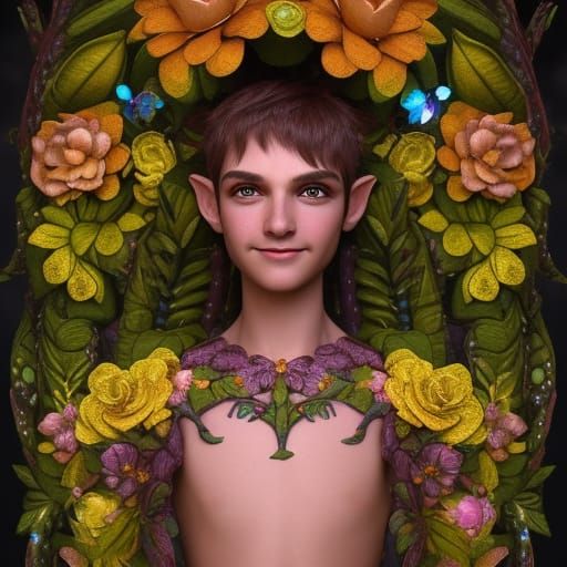 Detailed Brownie Elf Portrait in Fantasy Art Style