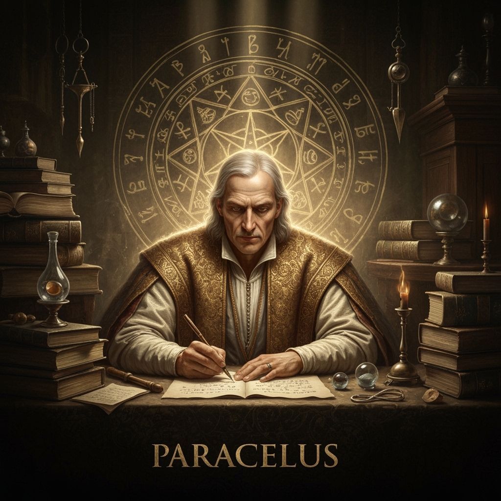 Paracelsus the Alchemist in Gothic Studio