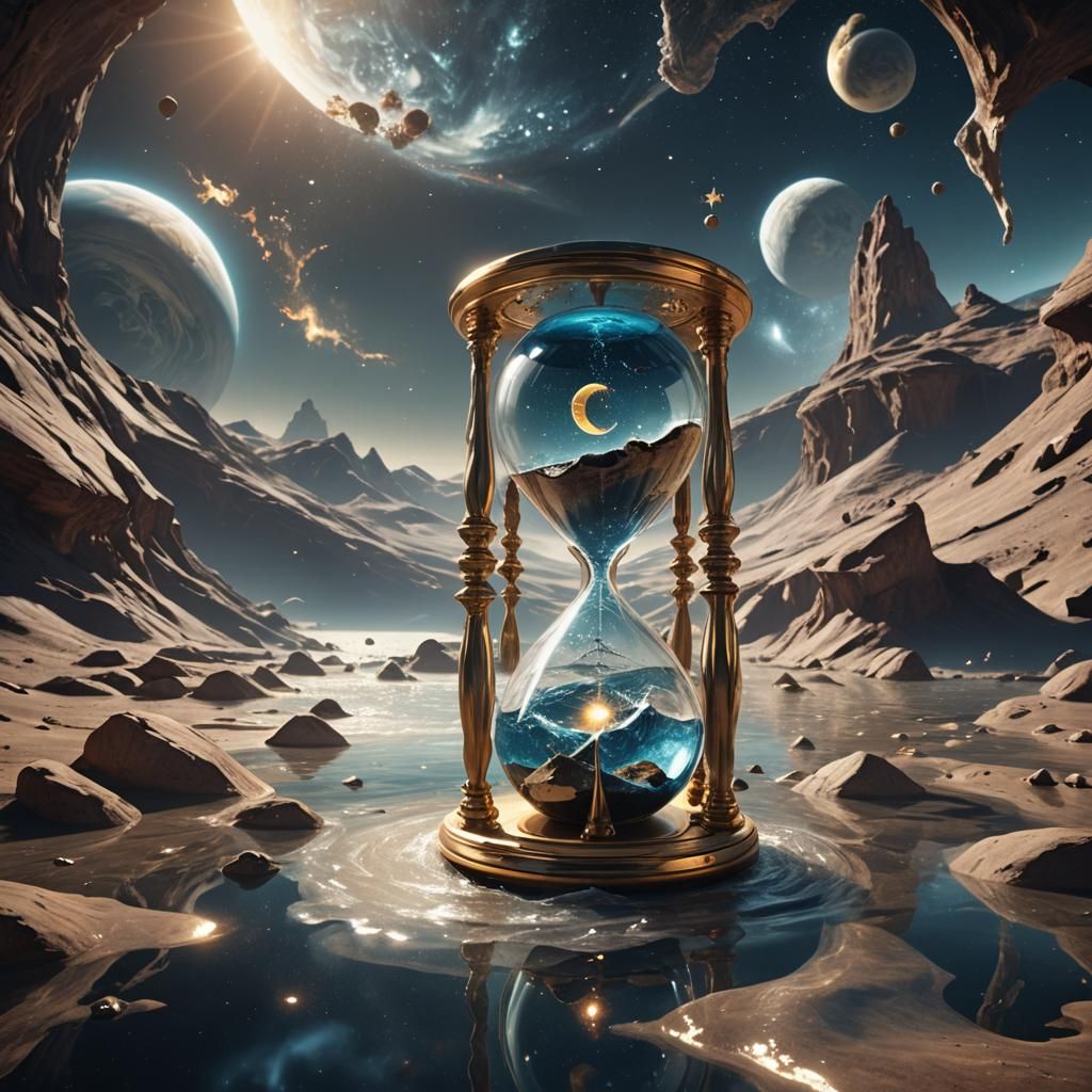 Astral Hourglass: Sun and Moon in Space