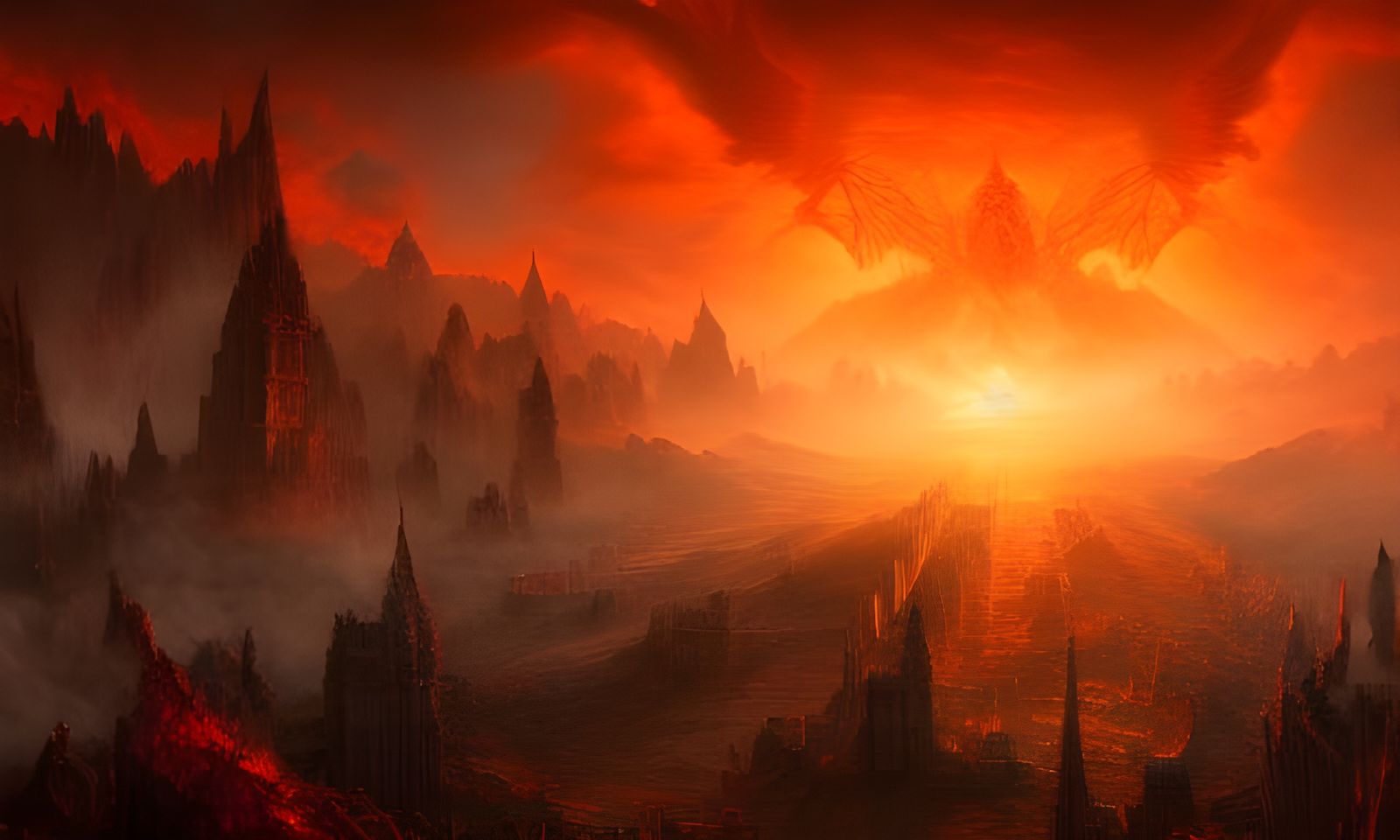 Dark Fantasy Ruler in Hell, 8K Resolution
