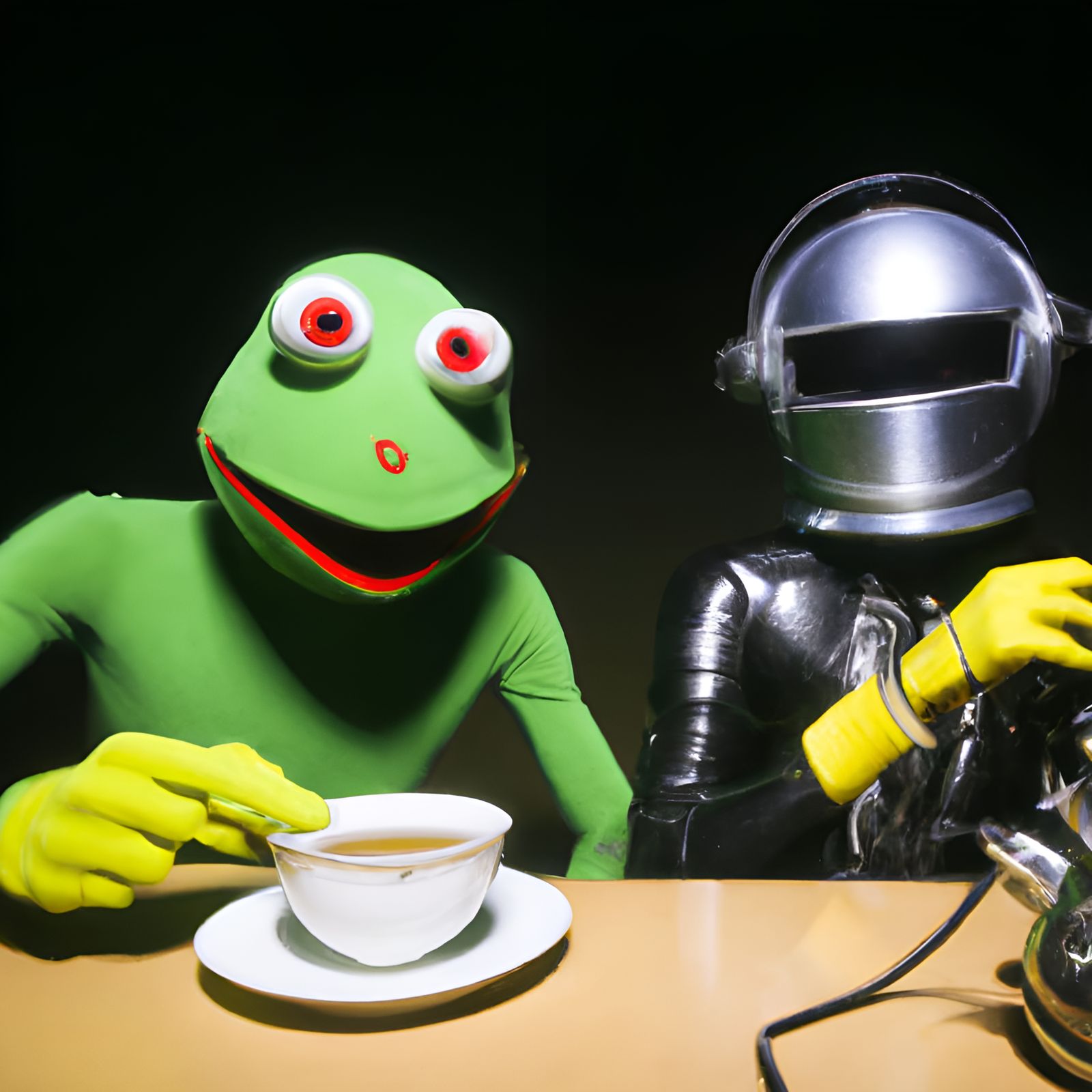 Daft Punk and Kermit's Tea Party