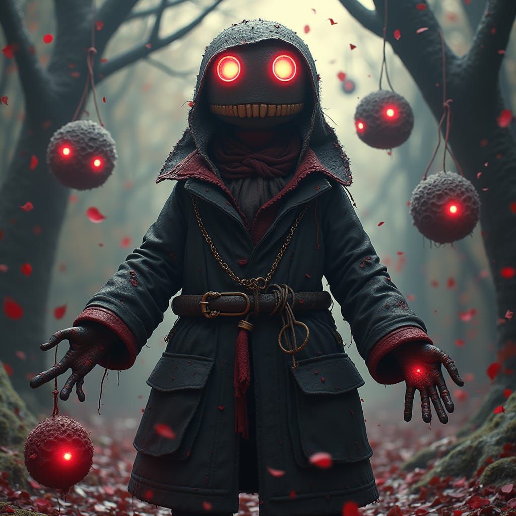 Grimdark Meets Pom Poms: An AI Interpretation