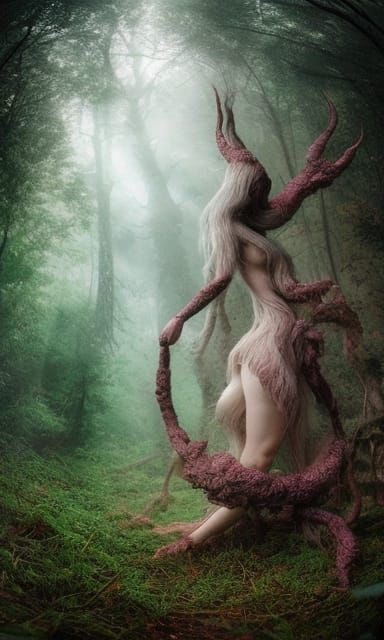 Woman Explodes in Mycelium Network: Forest Exposure