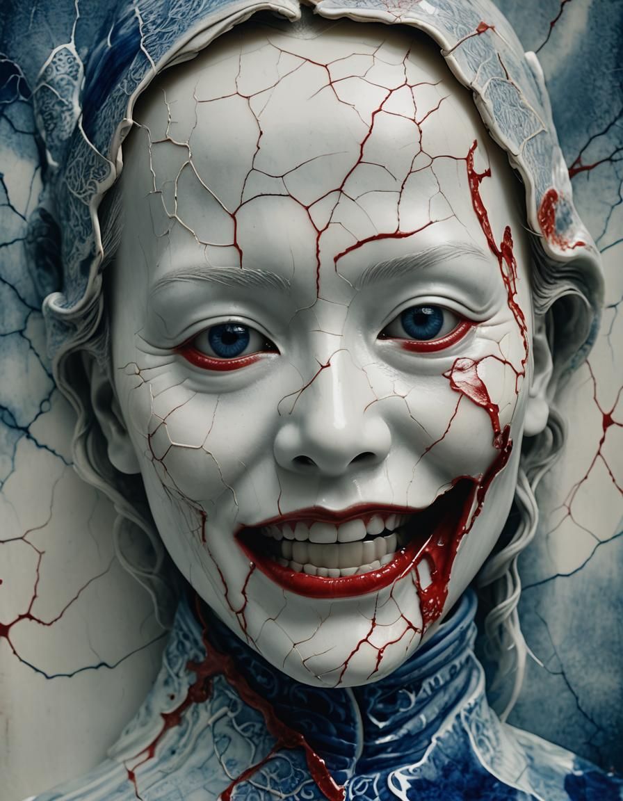 Ghost Emerges from Chinese God's Mouth