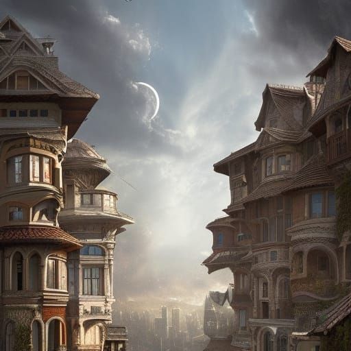 Houses in the Sky: Digital Matte Painting