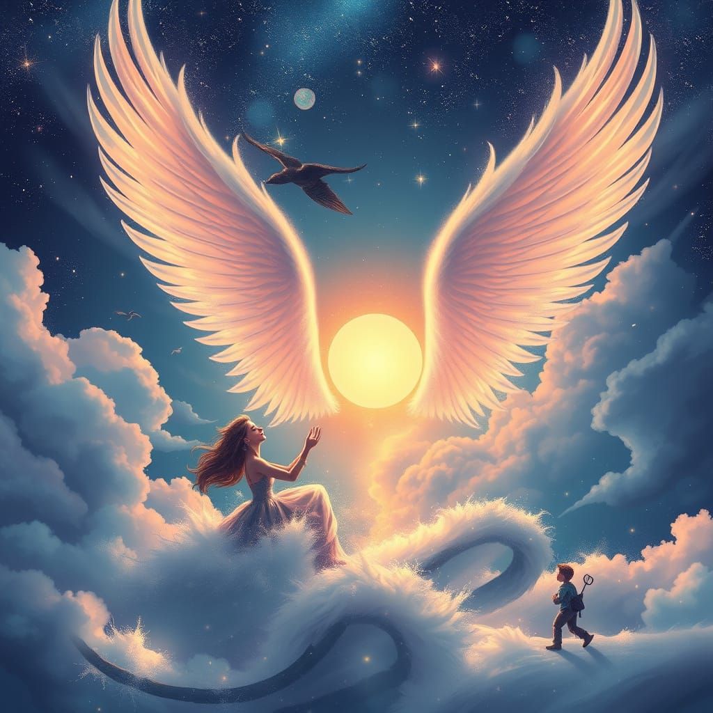 Ethereal Dreamscape in a Whimsical Fantasy Art Style