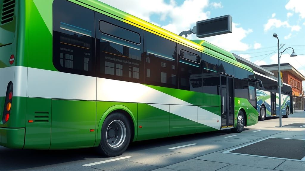 Photorealistic City Bus with Modern Design
