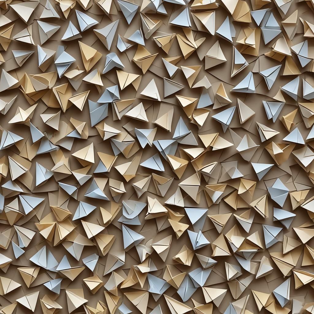 Ukraine Origami Papercraft in 8K Resolution