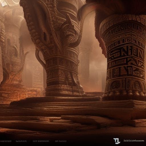 Epic Digital Painting of Khnum