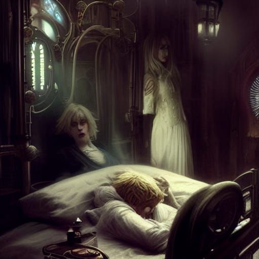 Steampunk Victorian Medical Machine Connects Sick Children