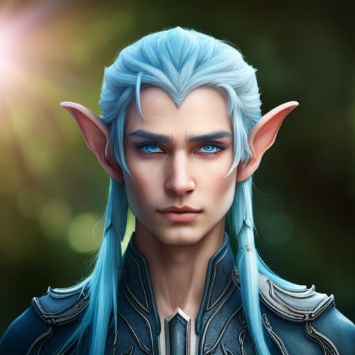 High Elf Prince Portrait in Natural Lighting
