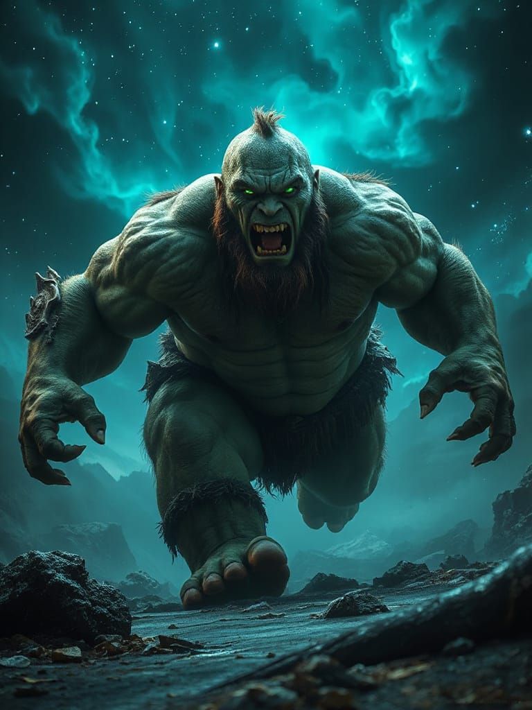 Giant Troll of Eternal Hatred: Photorealistic Fantasy Art