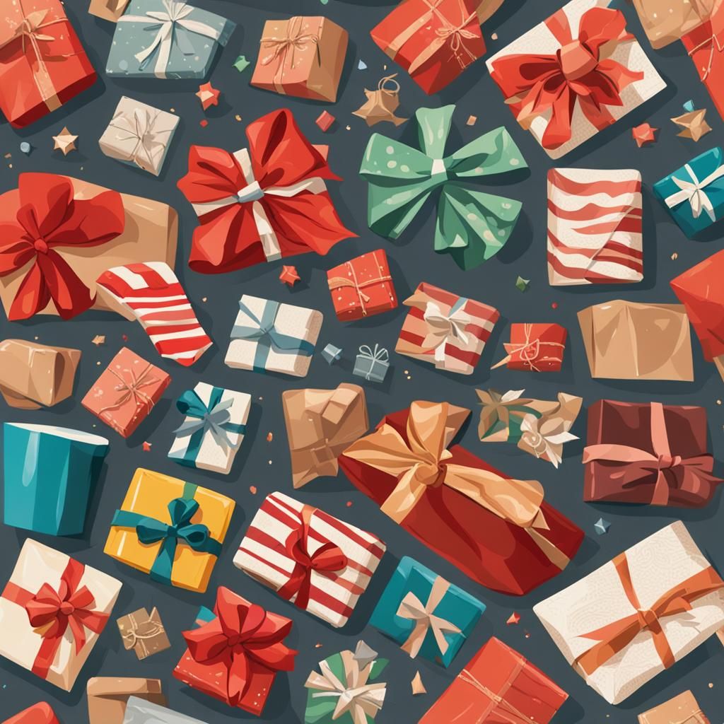 Imperfectly Wrapped Gifts with Crooked Bows