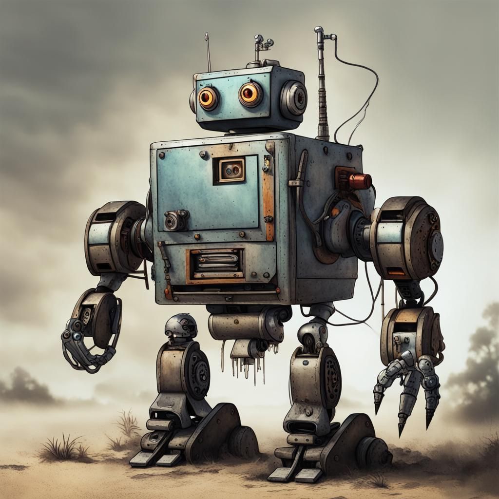 AI Generated Image of a Wild Robot