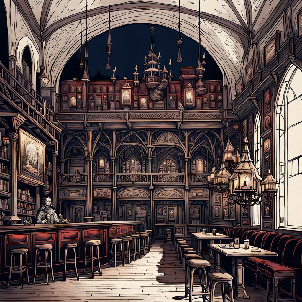 Gothic tavern and music venue