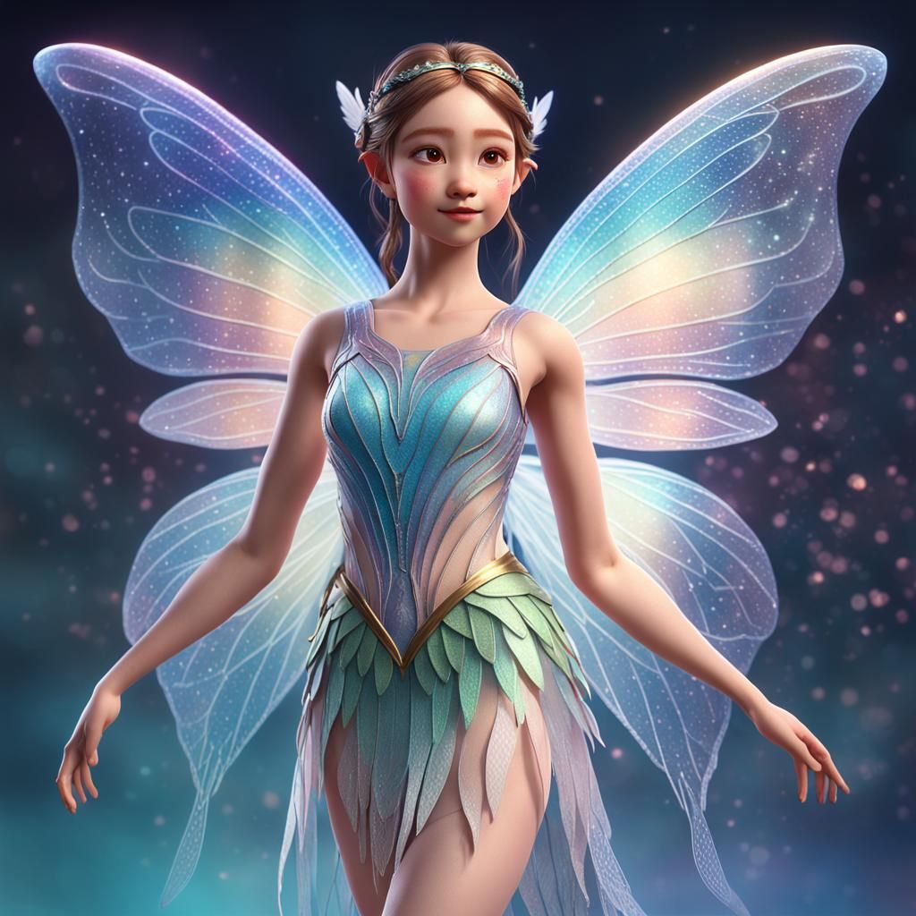 Eurasian Fairy with Super Strength in 3D Digital Art