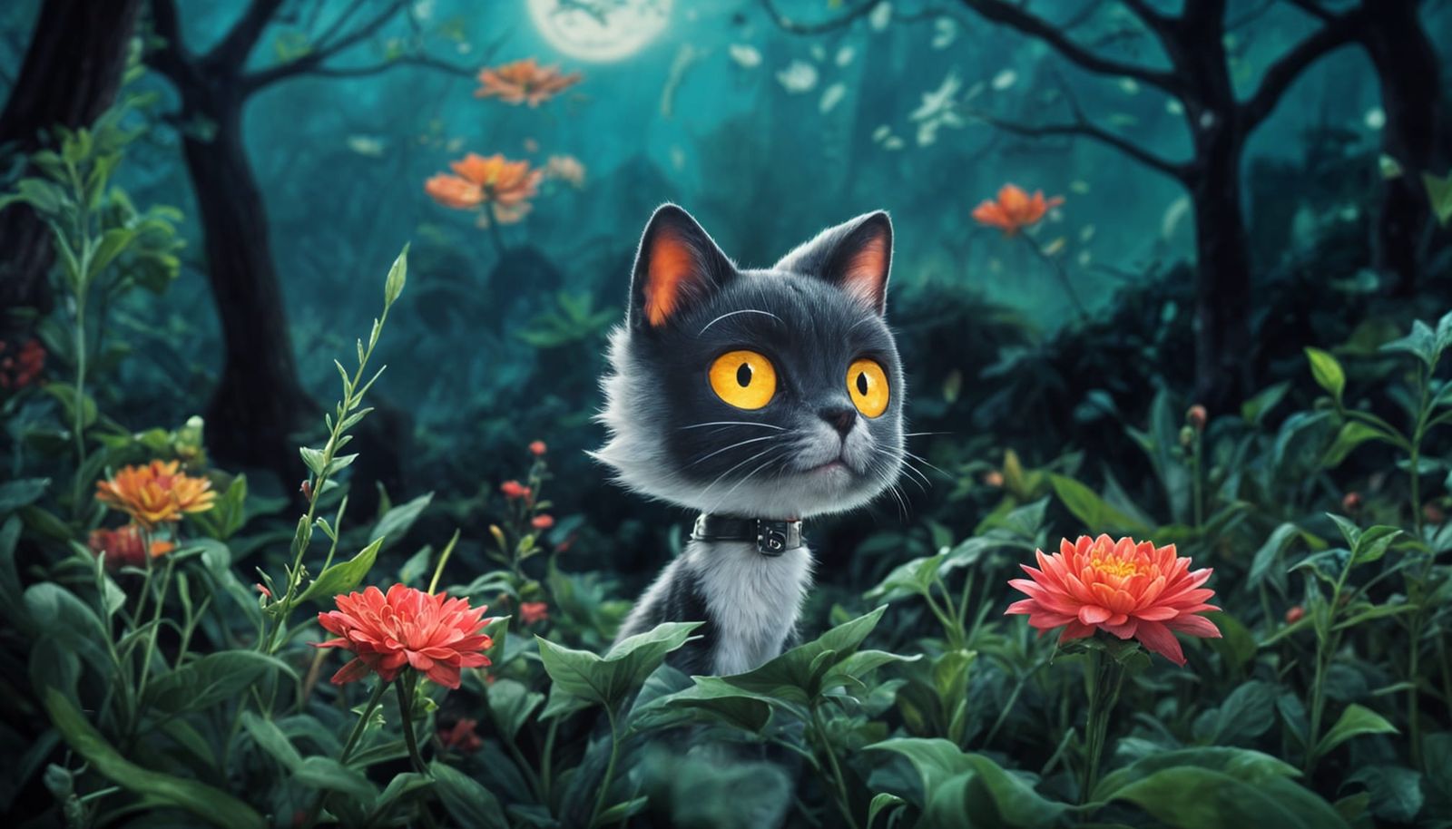 Portrait of a Feline with Piercing Gaze