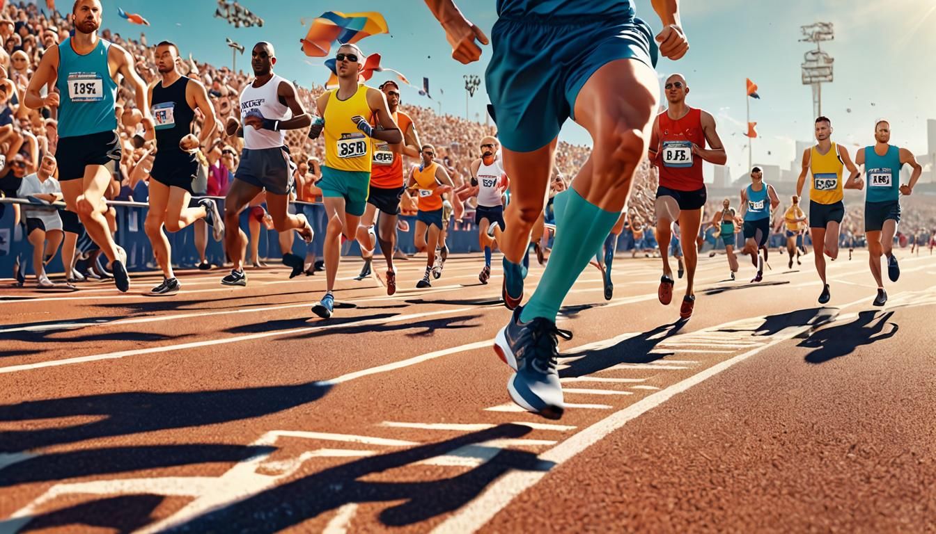 Paralympic Athlete's Strength in Hyper-Realistic Digital Art