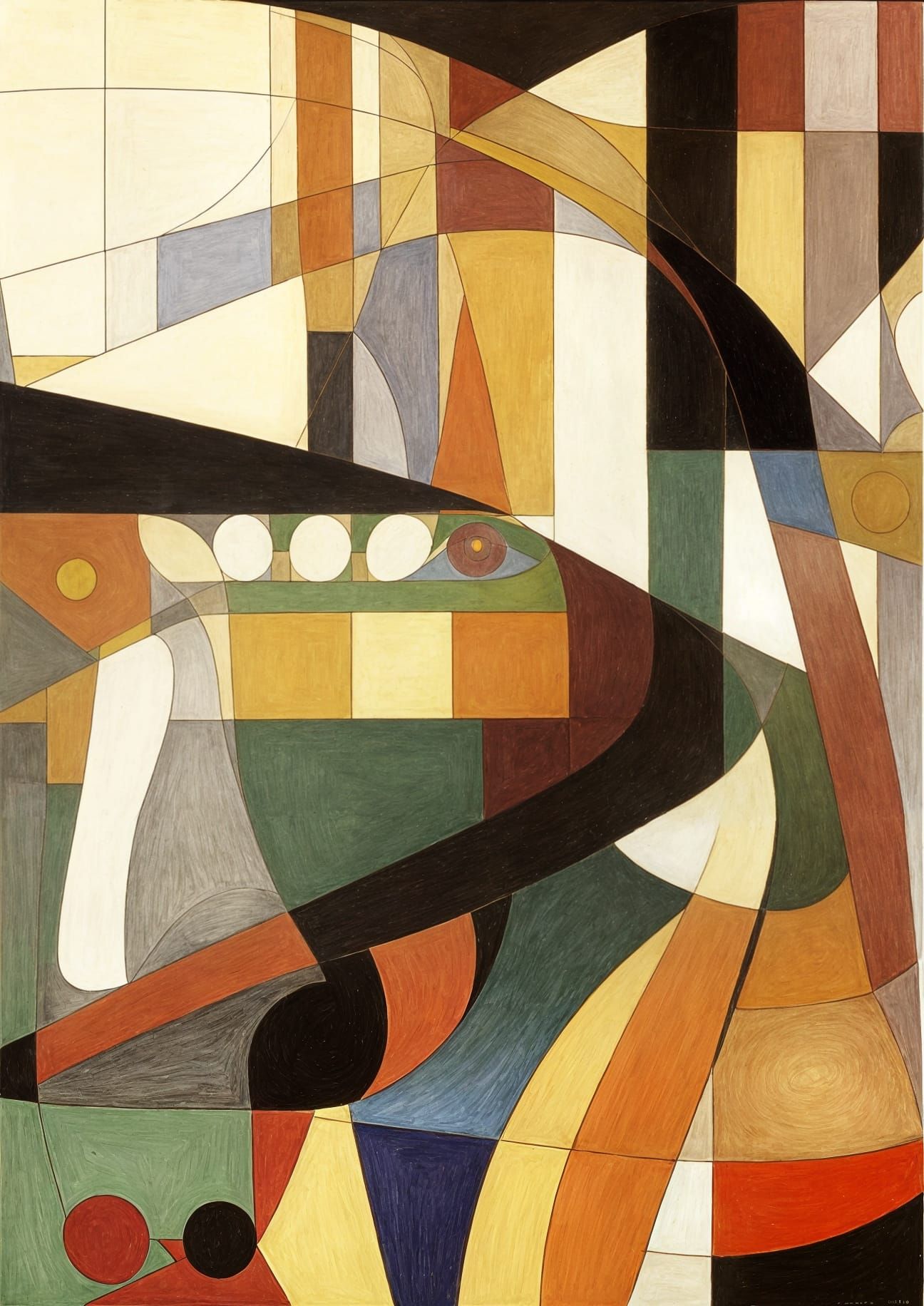 Intricate Abstract Artwork in the Style of Architectural Pai...