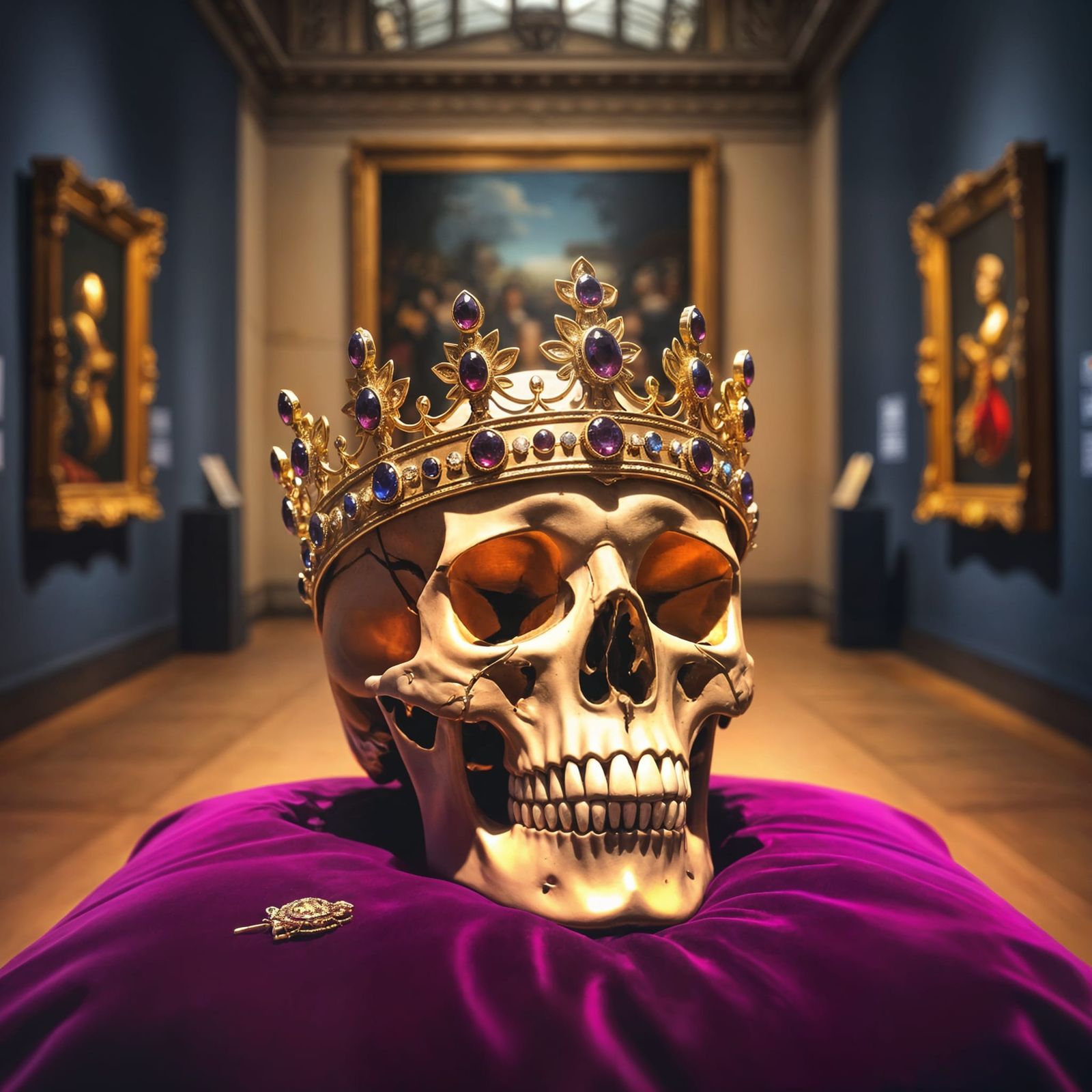 Skull perfect Royal Crown stolen to Louvre