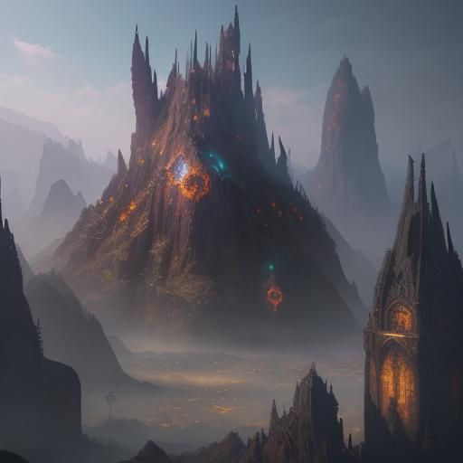 Fantastical Matte Painting in Deep Color