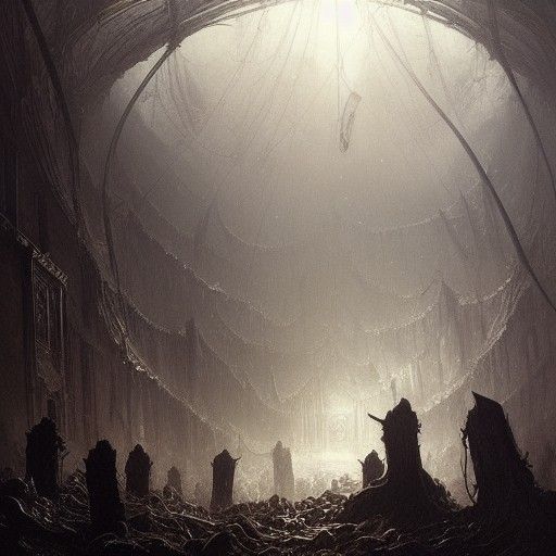 Eldritch Horror Landscape in Gothic Style