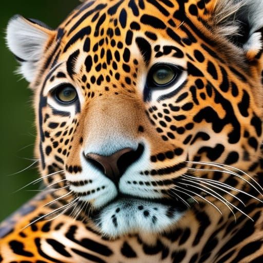 Intricate Digital Art of a Gorgeous Jaguar