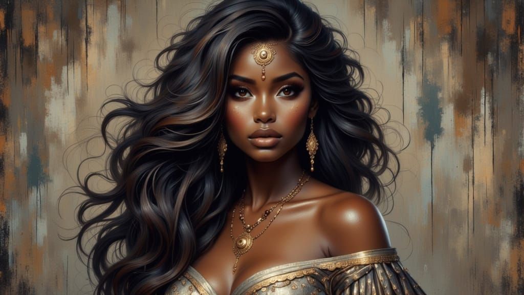 Epic Beauty: Tribal Goddess Portrait