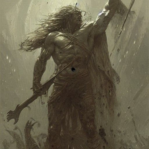 Berserker Illustration in Doré Style