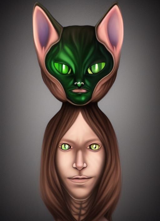 CAT ALIEN HUMAN HYBRID